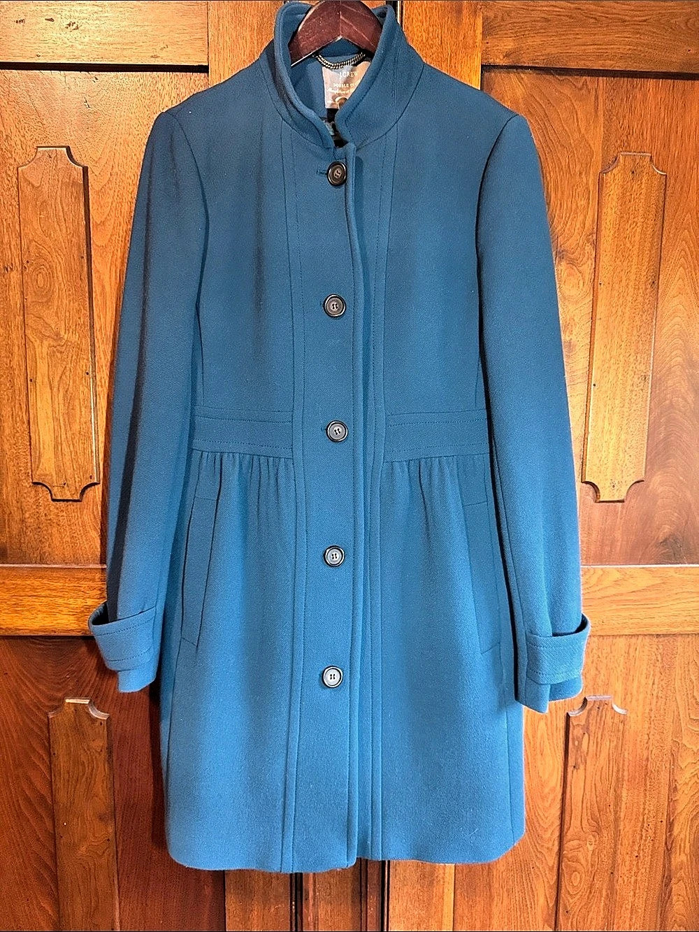 J.CREW Italian Wool Teal/Blue Coat